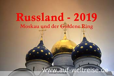 Kalender Russland 2019, Moskau, Goldener Ring, Wandkalender