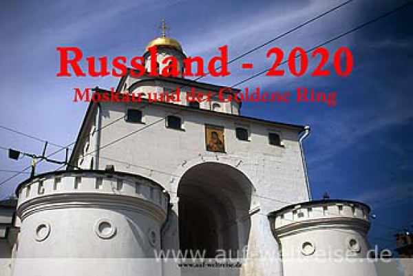 2020, Kalender Russland, Moskau, Goldener Ring, Wandkalender