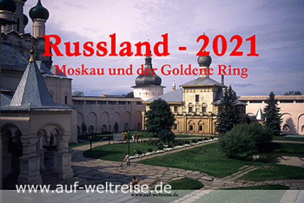 2021, Kalender Russland, Moskau, Goldener Ring, Wandkalender