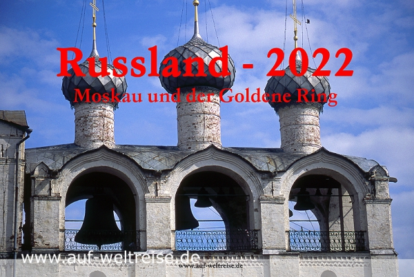 2022, Kalender Russland, Moskau, Goldener Ring, Wandkalender